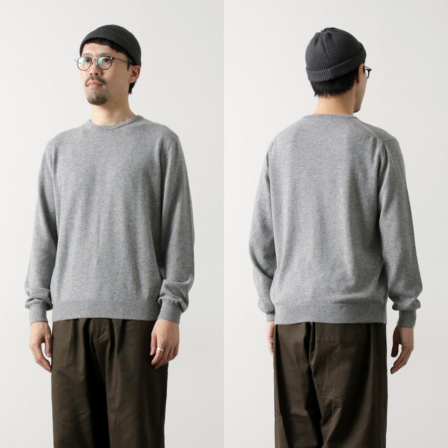 MOONCASTLE（ムーンキャッスル） カシミア クルーネックニット / メンズ 長袖 日本製 12G CASHMERE CREW NECK | MOONCASTLE | 13