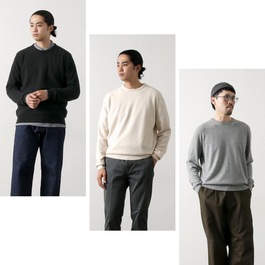 MOONCASTLE（ムーンキャッスル） カシミア クルーネックニット / メンズ 長袖 日本製 12G CASHMERE CREW NECK | MOONCASTLE | 14