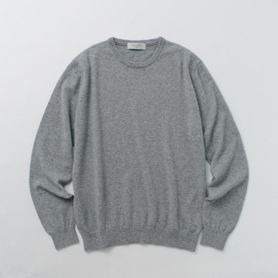 MOONCASTLE（ムーンキャッスル） カシミア クルーネックニット / メンズ 長袖 日本製 12G CASHMERE CREW NECK | MOONCASTLE | 06