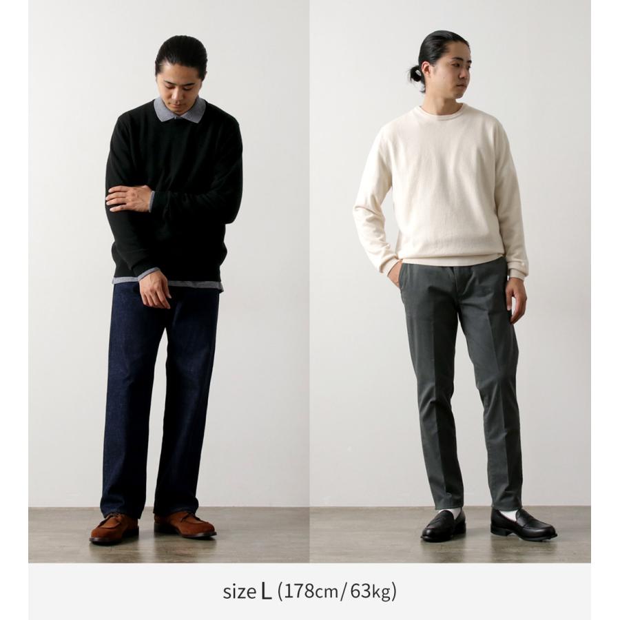 MOONCASTLE（ムーンキャッスル） カシミア クルーネックニット / メンズ 長袖 日本製 12G CASHMERE CREW NECK | MOONCASTLE | 08