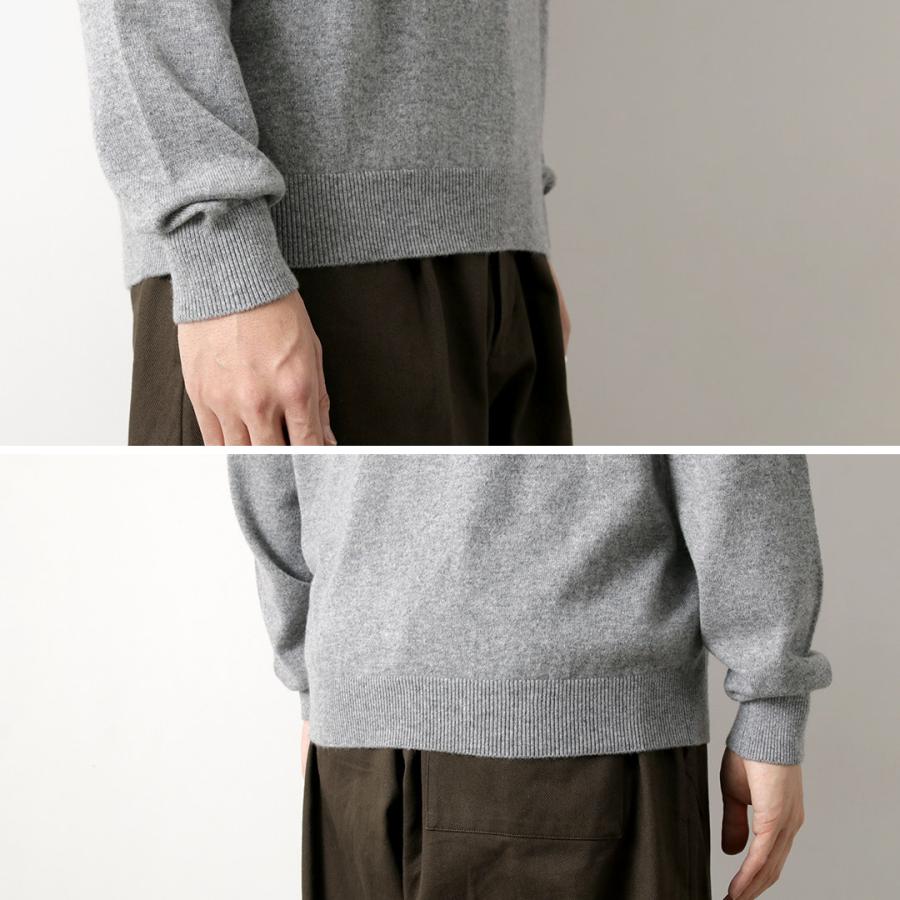 MOONCASTLE（ムーンキャッスル） カシミア クルーネックニット / メンズ 長袖 日本製 12G CASHMERE CREW NECK | MOONCASTLE | 12