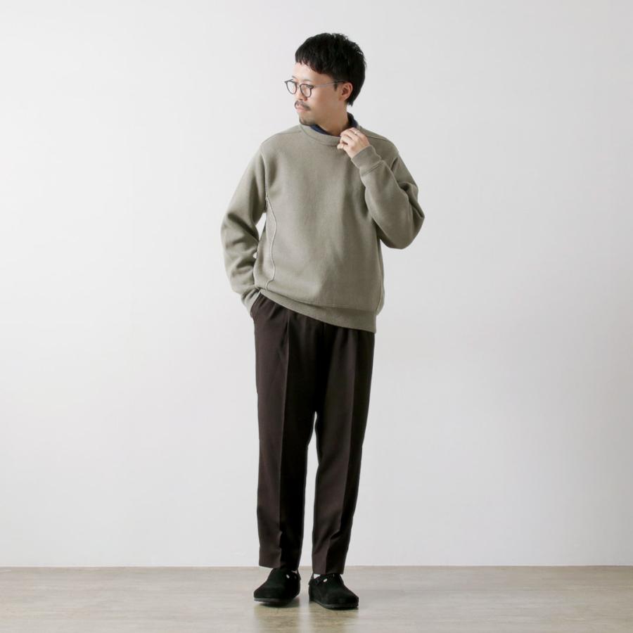UNDYED（アンダイド） ニット ダブルフェイス トリムクルー カラード オーガニックコットン / スウェット クルーネック メンズ | UNDYED | 08