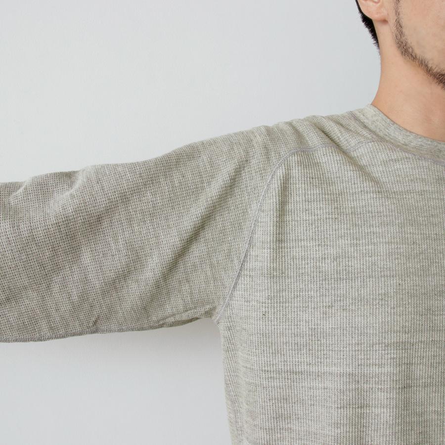 UNDYED（アンダイド） ワッフル スウェット カラード オーガニックコットン / メンズ Tシャツ 長袖 日本製 ロンT カットソー | UNDYED | 14