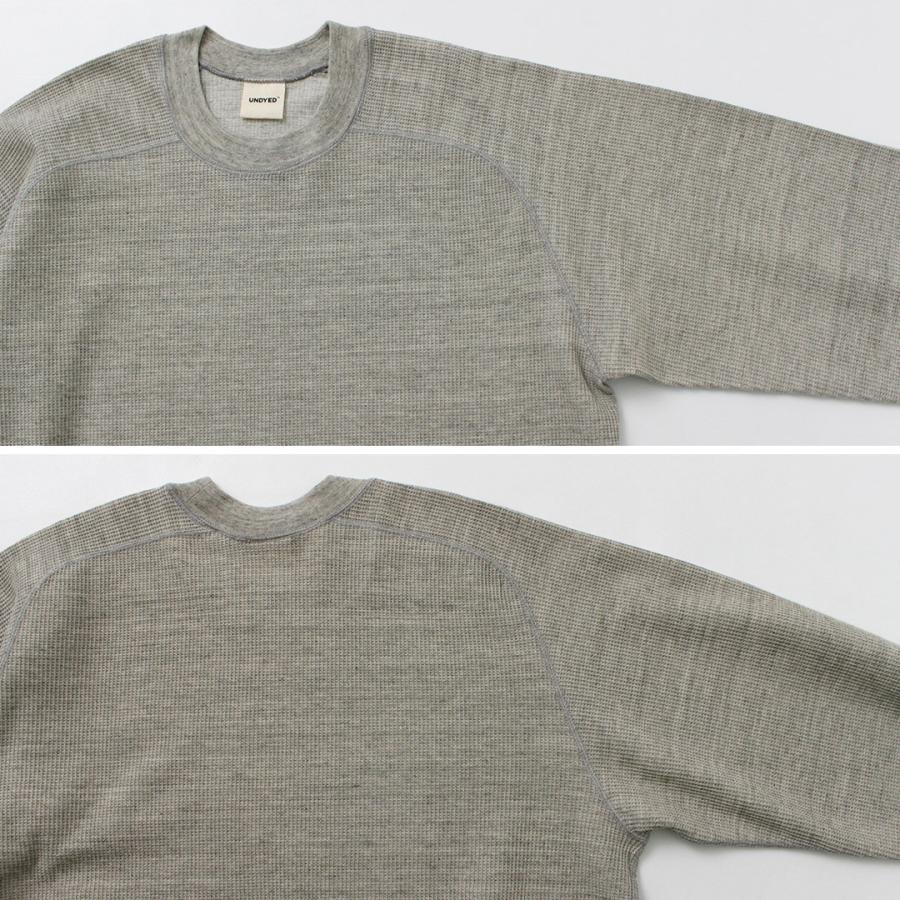 UNDYED(アンダイド) ワッフル スウェット カラード UNDYED(アンダイド) ワッフル スウェット カラード