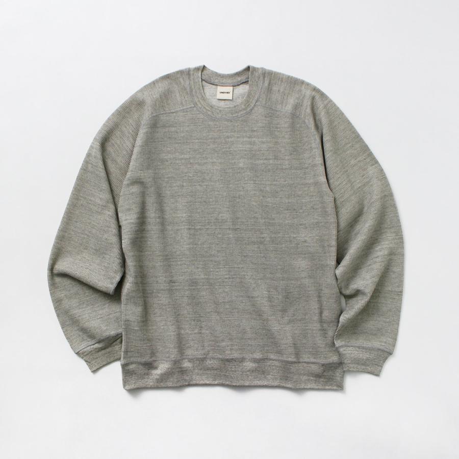 UNDYED（アンダイド） ワッフル スウェット カラード オーガニックコットン / メンズ Tシャツ 長袖 日本製 ロンT カットソー | UNDYED | 05