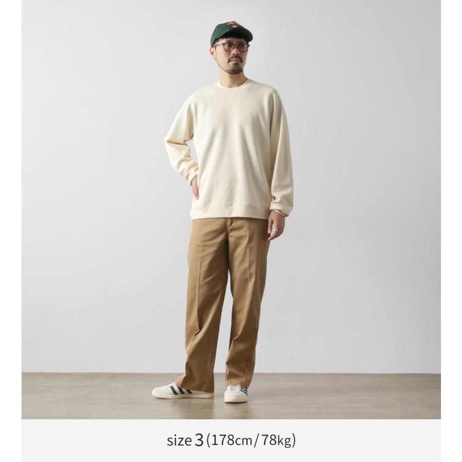 UNDYED（アンダイド） ワッフル スウェット カラード オーガニックコットン / メンズ Tシャツ 長袖 日本製 ロンT カットソー | UNDYED | 06