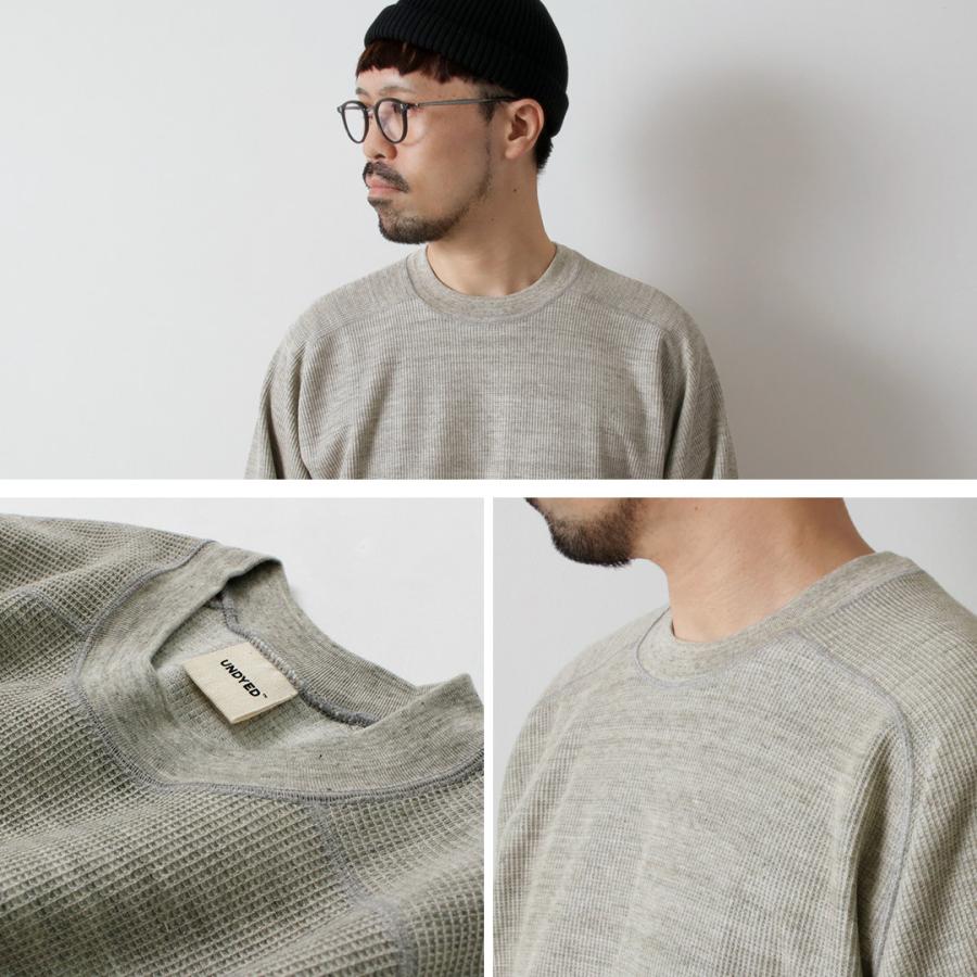 UNDYED（アンダイド） ワッフル スウェット カラード オーガニックコットン / メンズ Tシャツ 長袖 日本製 ロンT カットソー | UNDYED | 11