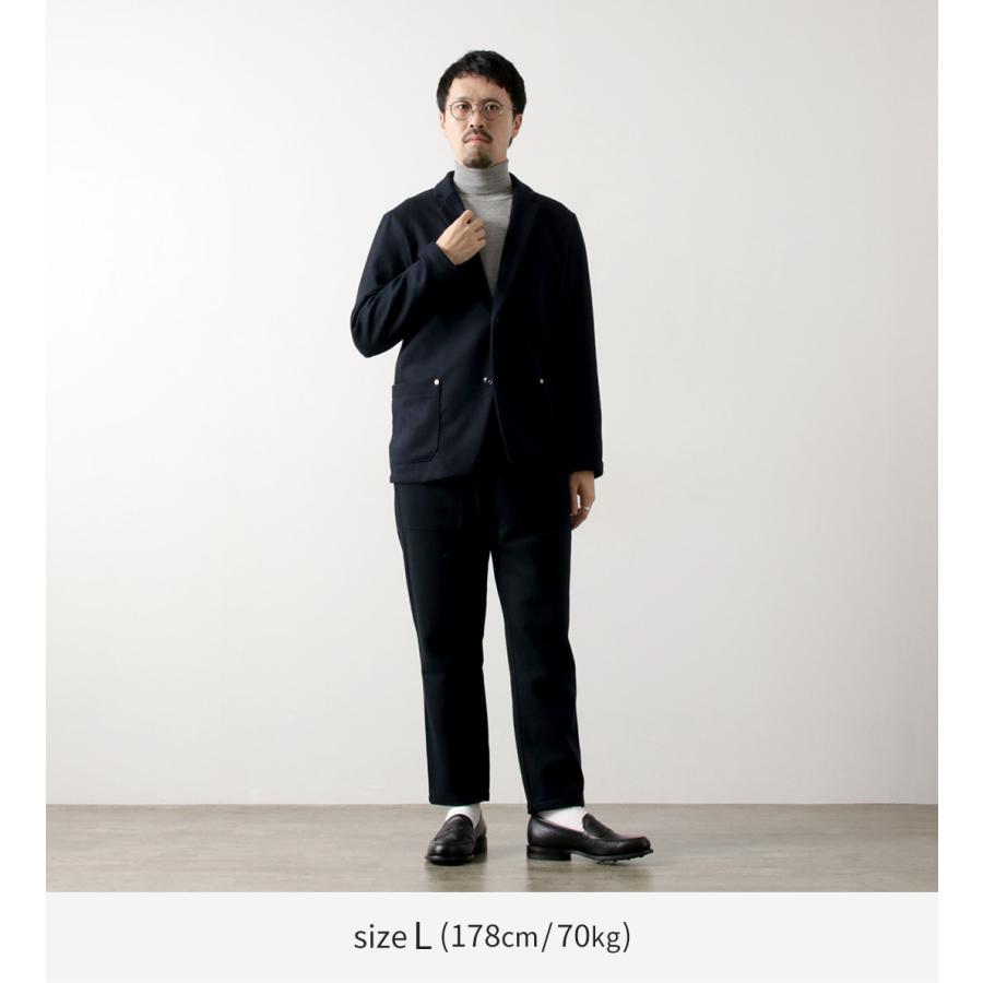 RE MADE IN TOKYO JAPAN（アールイー） スーパー140ウールメルトン イージースラックス / メンズ ボトムス ウエストゴム | Re made in tokyo japan | 03