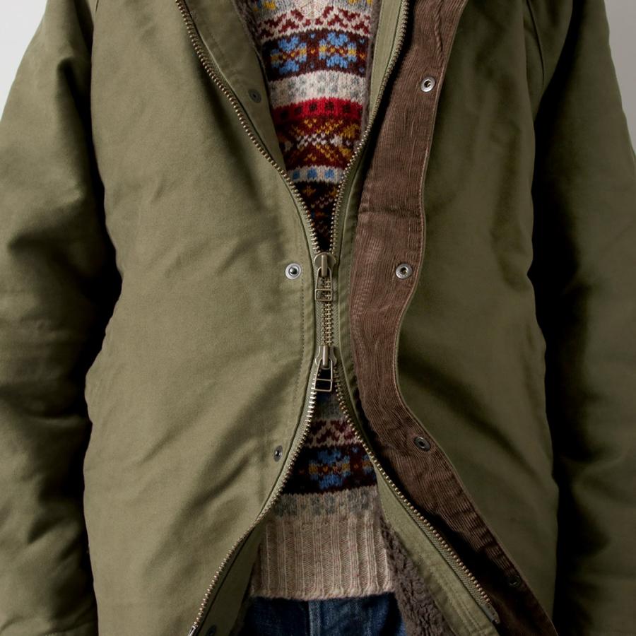 FOB FACTORY（FOBファクトリー） F2450 モールスキン フードコート / メンズ ロングコート 日本製 ミリタリー | FOB FACTORY | 13