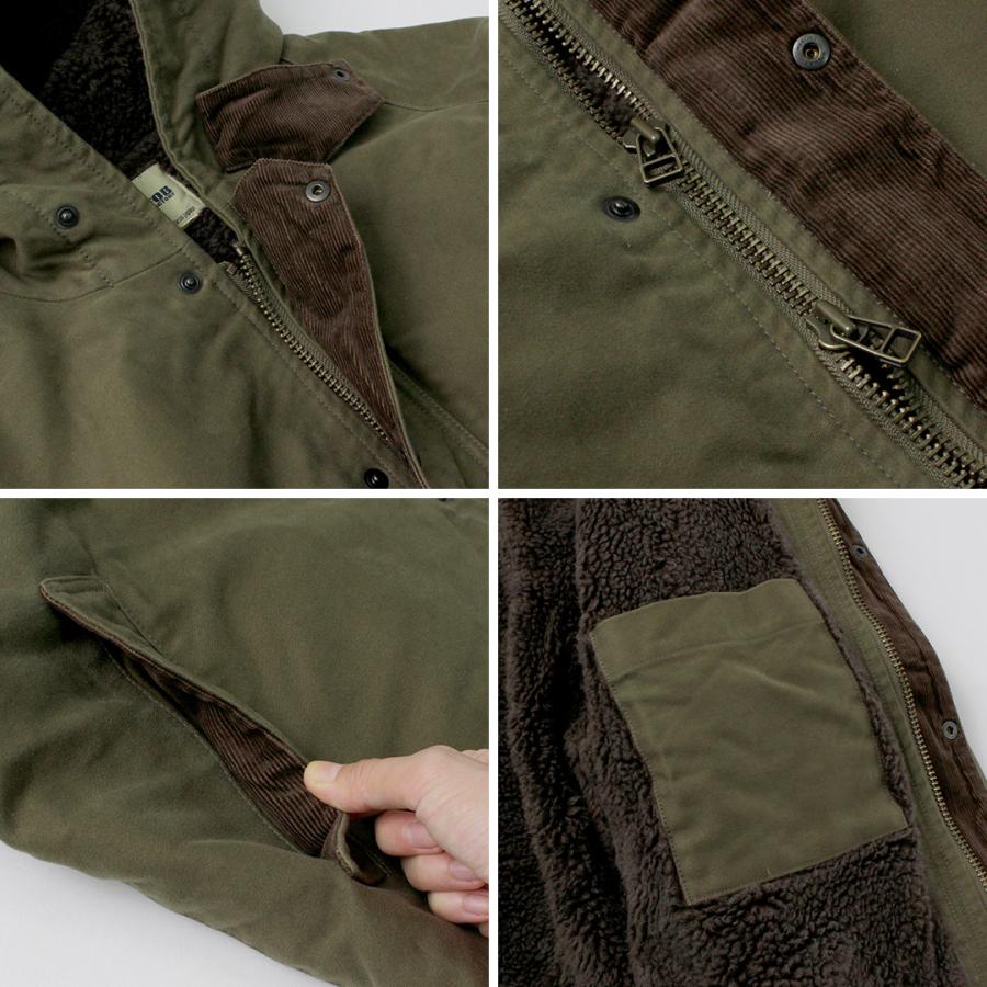 FOB FACTORY（FOBファクトリー） F2450 モールスキン フードコート / メンズ ロングコート 日本製 ミリタリー | FOB FACTORY | 18