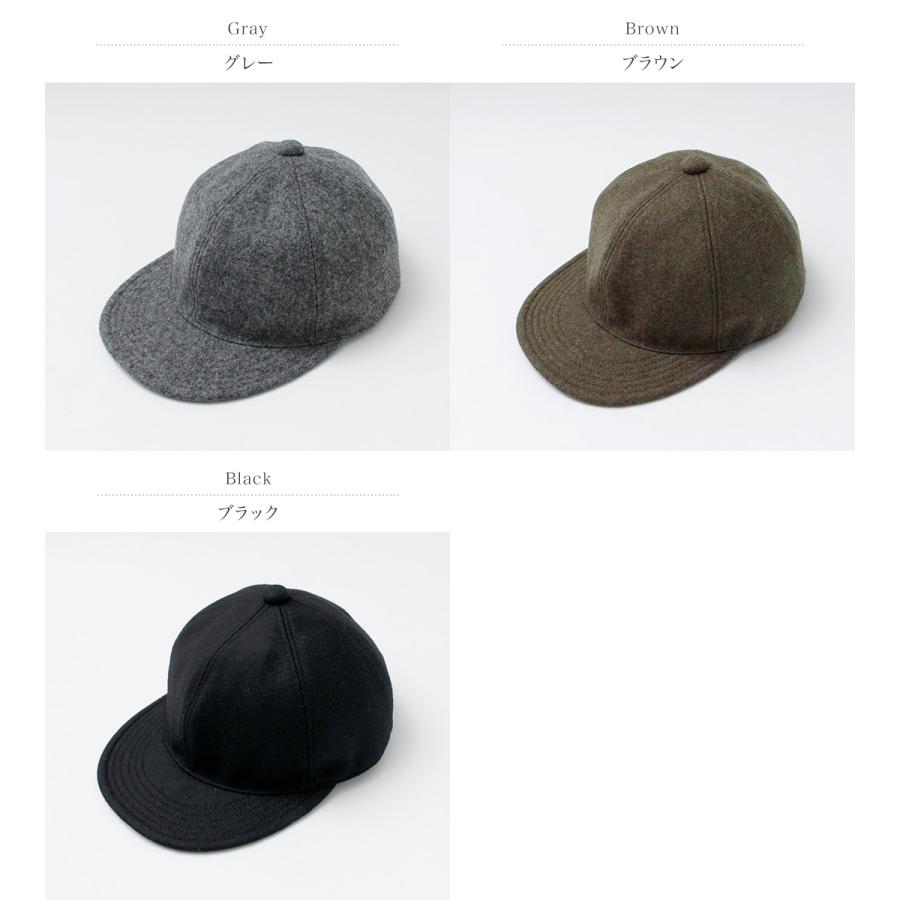 HIGHER（ハイアー） メルトン ロングブリム キャップ / メンズ レディース ユニセックス 帽子 日本製 | HIGHER（ファッション） | 04