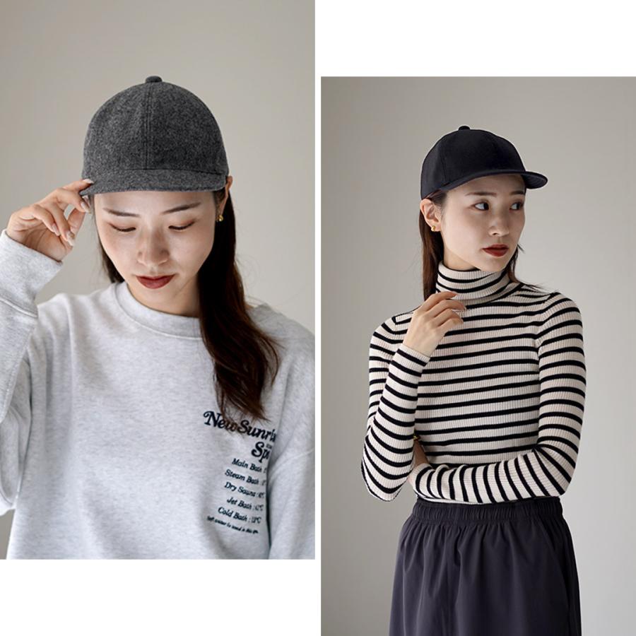 HIGHER（ハイアー） メルトン ロングブリム キャップ / メンズ レディース ユニセックス 帽子 日本製 | HIGHER（ファッション） | 07