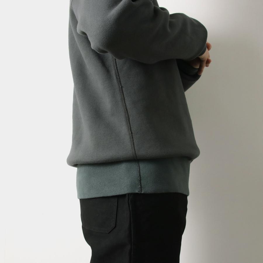 BARNS（バーンズ）小寸 ボタンワークスコンチョ スウェット / 長袖 無地 日本製 | BARNS OUTFITTERS | 13