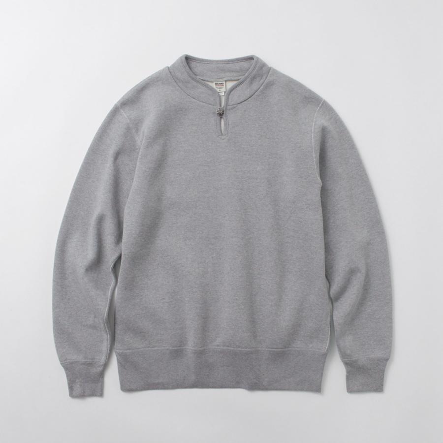 BARNS（バーンズ）小寸 ボタンワークスコンチョ スウェット / 長袖 無地 日本製 | BARNS OUTFITTERS | 05