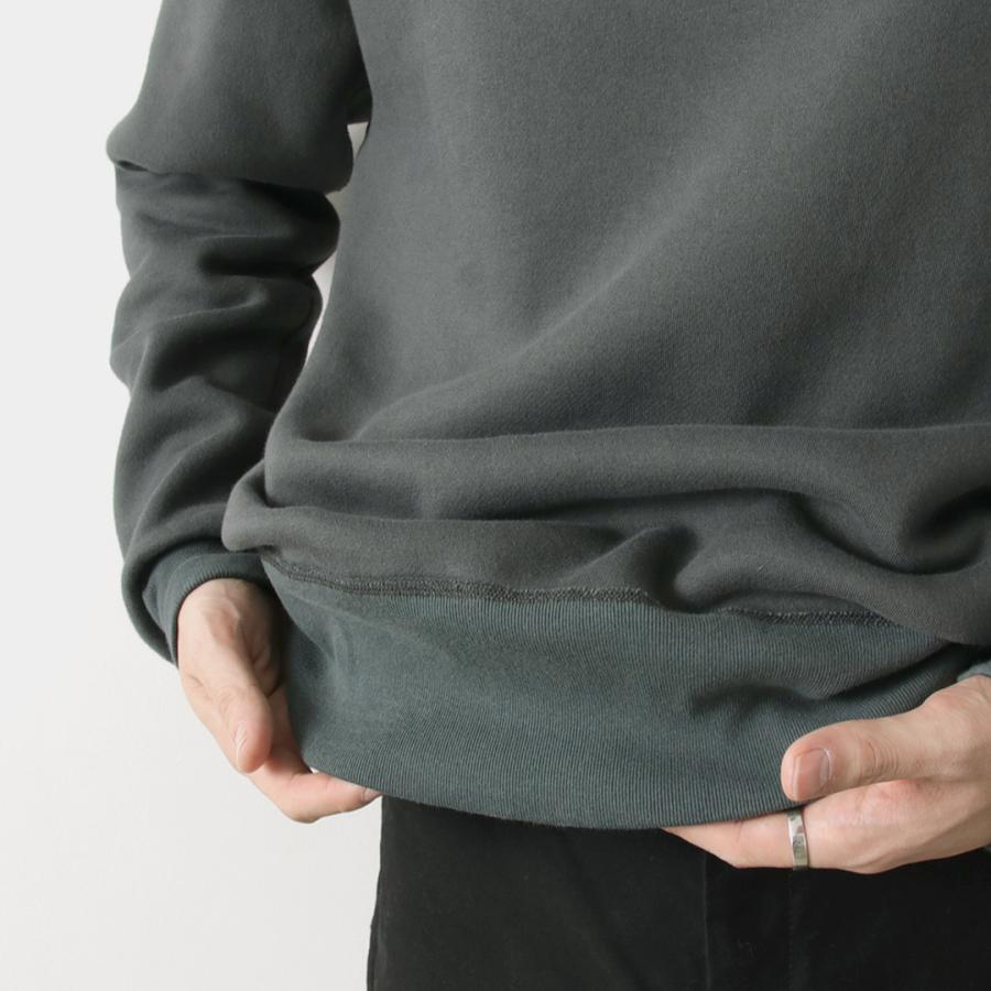 BARNS（バーンズ）小寸 ボタンワークスコンチョ スウェット / 長袖 無地 日本製 | BARNS OUTFITTERS | 09