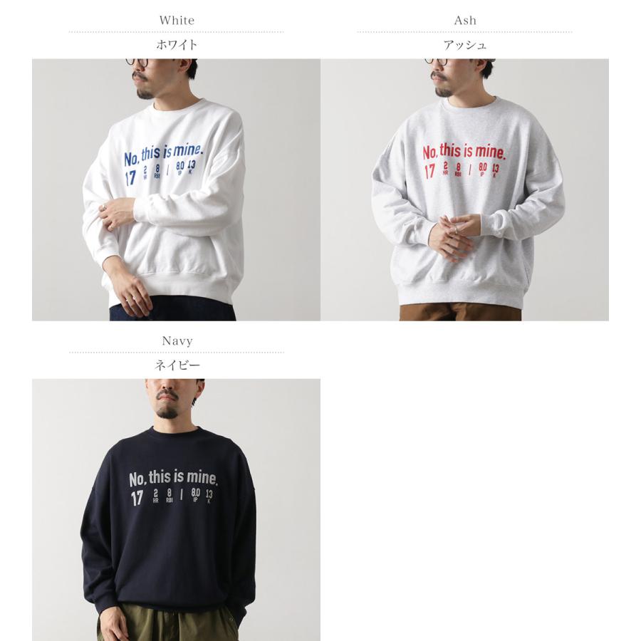 JHANKSON（ジャンクソン） 別注 NO THIS IS MINE スウェット / メンズ プルオーバー 裏毛 ロゴ プリント | JHANKSON | 04