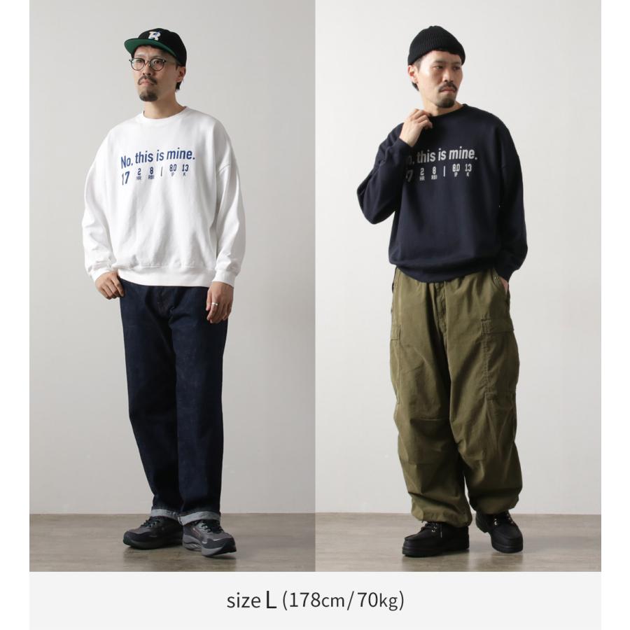 JHANKSON（ジャンクソン） 別注 NO THIS IS MINE スウェット / メンズ プルオーバー 裏毛 ロゴ プリント | JHANKSON | 07