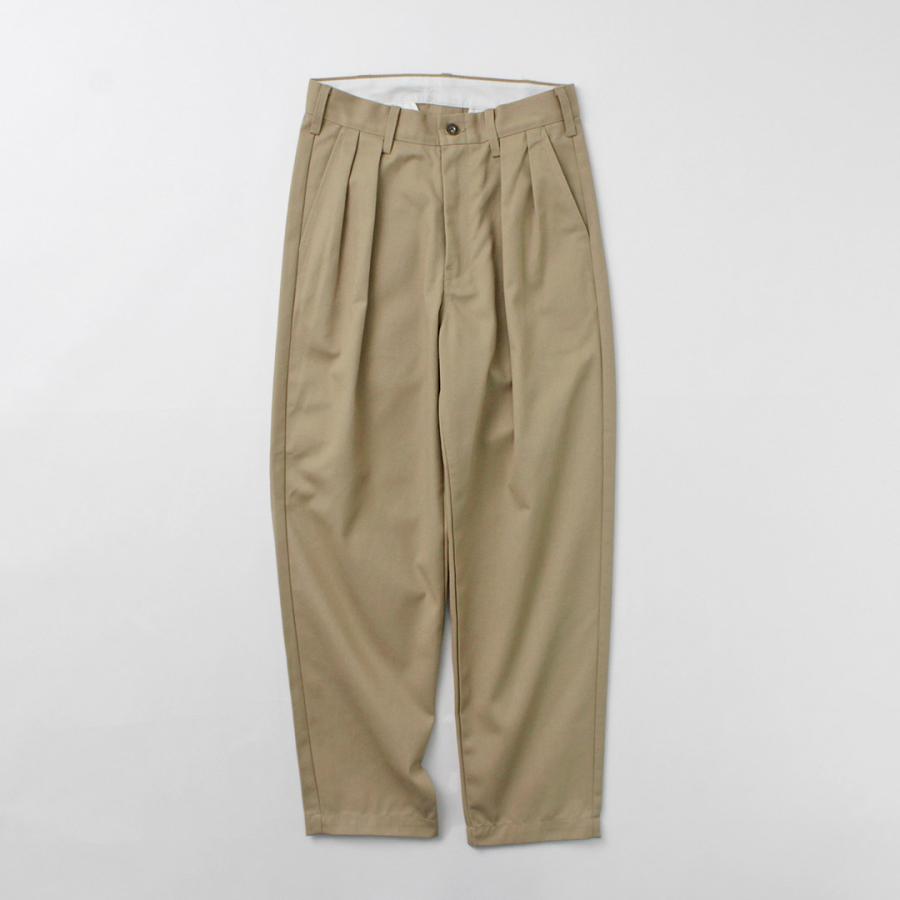 UNIVERSAL OVERALL（ユニバーサルオーバーオール） ヘリテージ T/C リラックス 2タックトラウザー STONE CARVER | UNIVERSAL OVERALL | 07