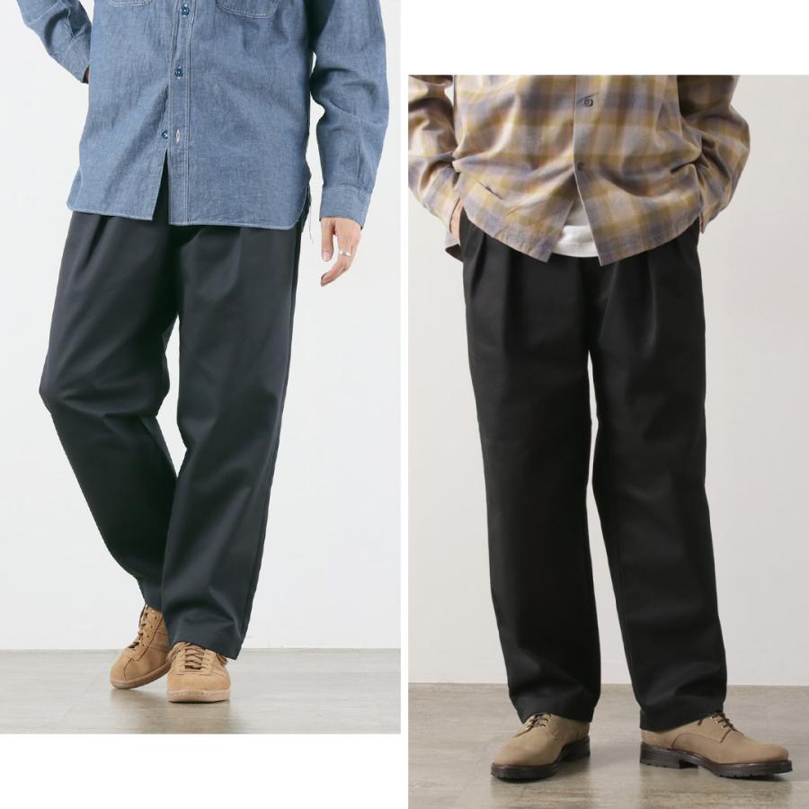 UNIVERSAL OVERALL（ユニバーサルオーバーオール） ヘリテージ T/C リラックス 2タックトラウザー STONE CARVER | UNIVERSAL OVERALL | 11