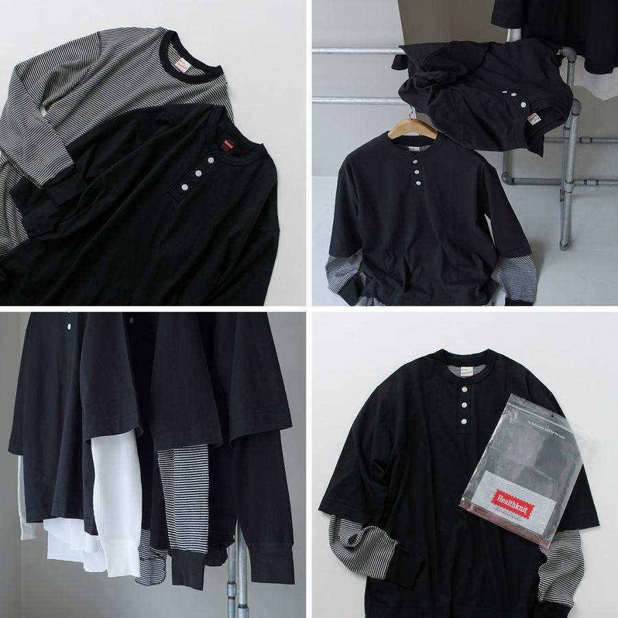HEALTHKNIT（ヘルスニット）別注 2パックTシャツ 7分袖＋ロングスリーブワッフル / メンズ トップス 長袖 カジュアル | Healthknit | 09