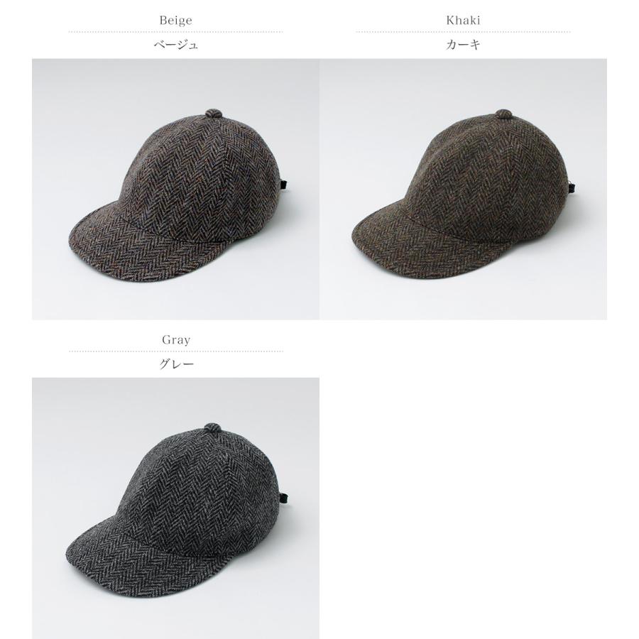 HIGHER（ハイアー） 別注 ハリスツイード ヘリンボーン　キャップ / ウール メンズ 帽子 日本製 | HIGHER（ファッション） | 04