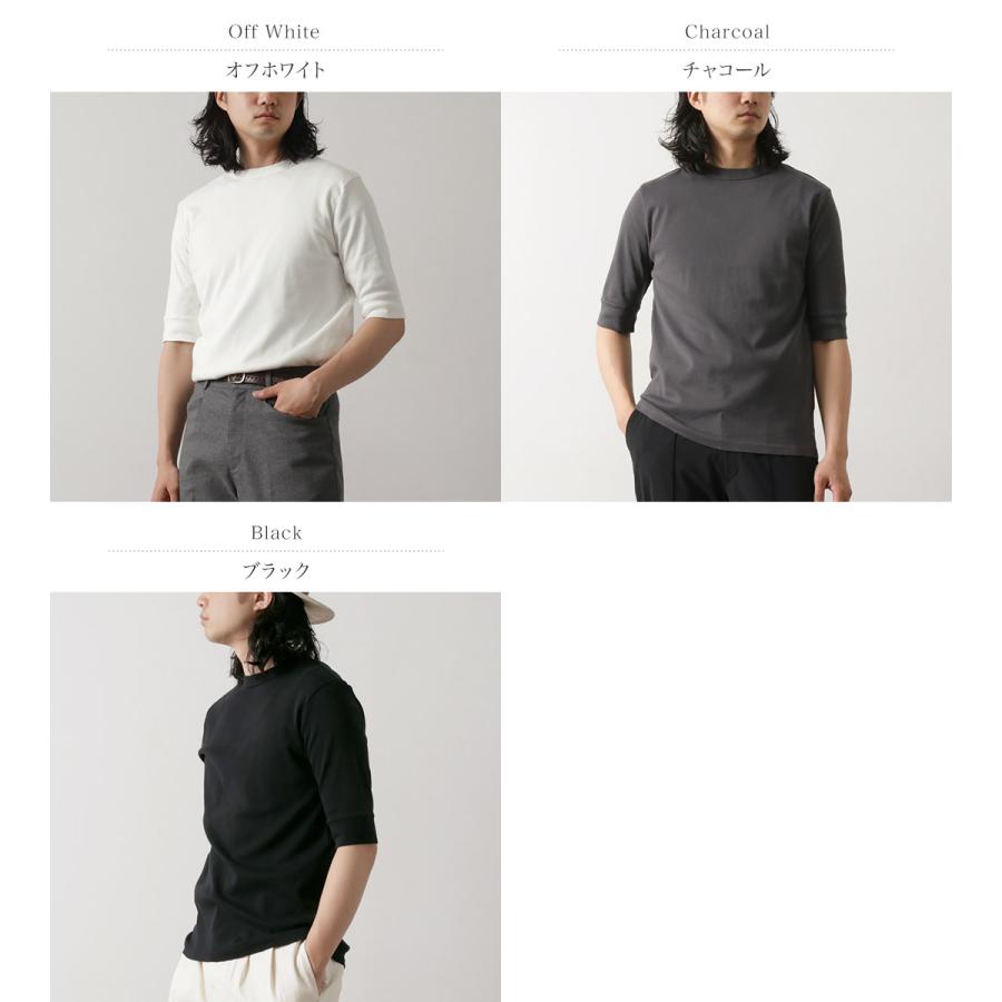ROCOCO（ロココ） プレミアムフライス ハーフスリーブTシャツ / メンズ トップス カットソー 5分袖 綿100 日本製 | ROCOCO | 04