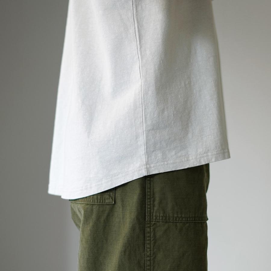 KEMA DESIGNS（ケマデザインズ） リネンコットン キーネックTシャツ / メンズ カットソー 半端丈 七分袖 天然素材 麻 コットン | kema designs | 15