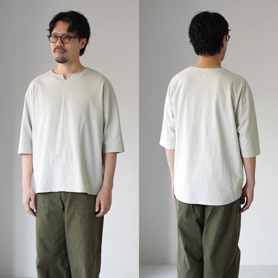 KEMA DESIGNS（ケマデザインズ） ヘンプコットン キーネックTシャツ 日本製 / メンズ カットソー Hemp/Cotton Key-Neck Tee | kema designs | 20