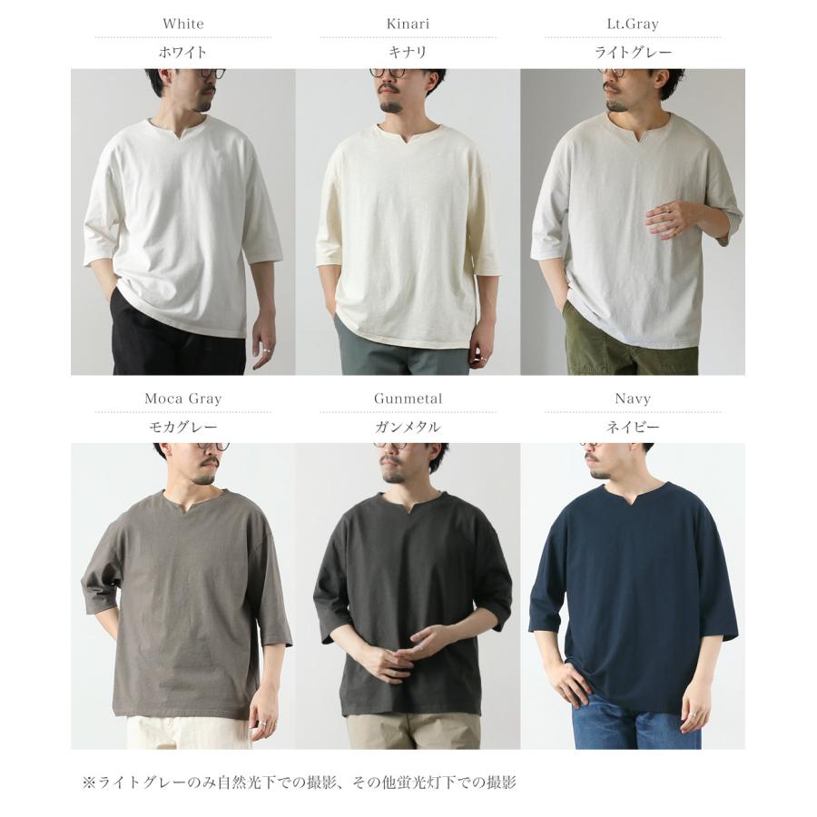 KEMA DESIGNS（ケマデザインズ） ヘンプコットン キーネックTシャツ 日本製 / メンズ カットソー Hemp/Cotton Key-Neck Tee | kema designs | 08