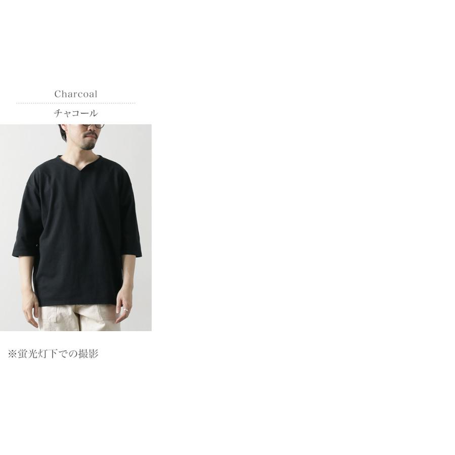 KEMA DESIGNS（ケマデザインズ） ヘンプコットン キーネックTシャツ 日本製 / メンズ カットソー Hemp/Cotton Key-Neck Tee | kema designs | 09