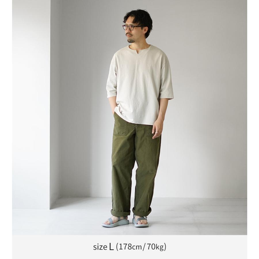 KEMA DESIGNS（ケマデザインズ） ヘンプコットン キーネックTシャツ 日本製 / メンズ カットソー Hemp/Cotton Key-Neck Tee | kema designs | 11