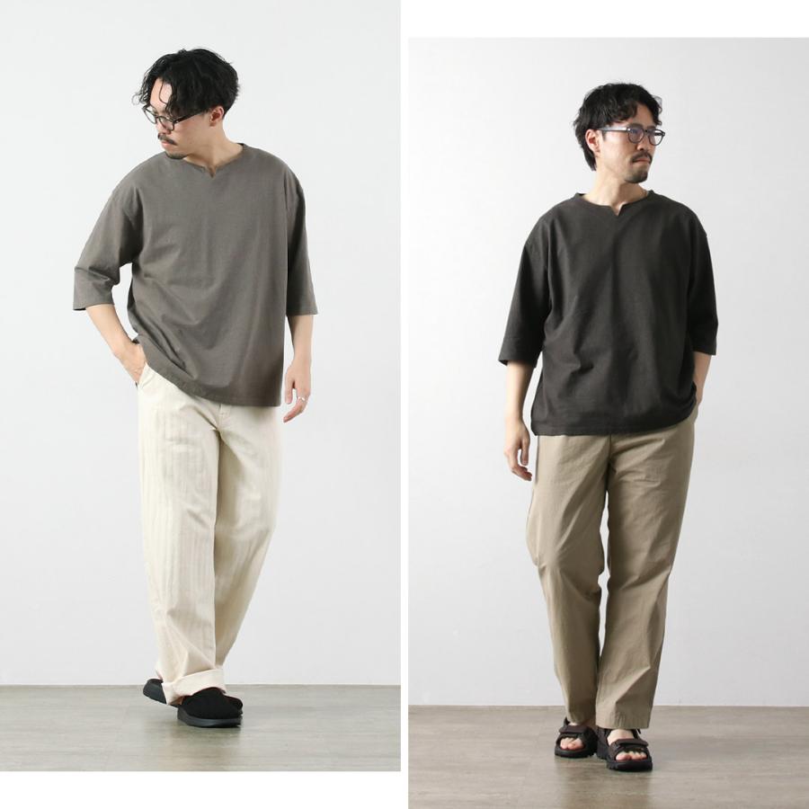 KEMA DESIGNS（ケマデザインズ） ヘンプコットン キーネックTシャツ 日本製 / メンズ カットソー Hemp/Cotton Key-Neck Tee | kema designs | 13