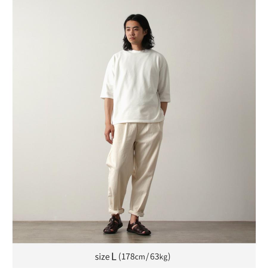 ROCOCO（ロココ） 鹿の子 7分袖Tシャツ / メンズ トップス カットソー 半端丈 七分 綿100 日本製 Seed Stitch 3/4 Sleeve Tee | ROCOCO | 06