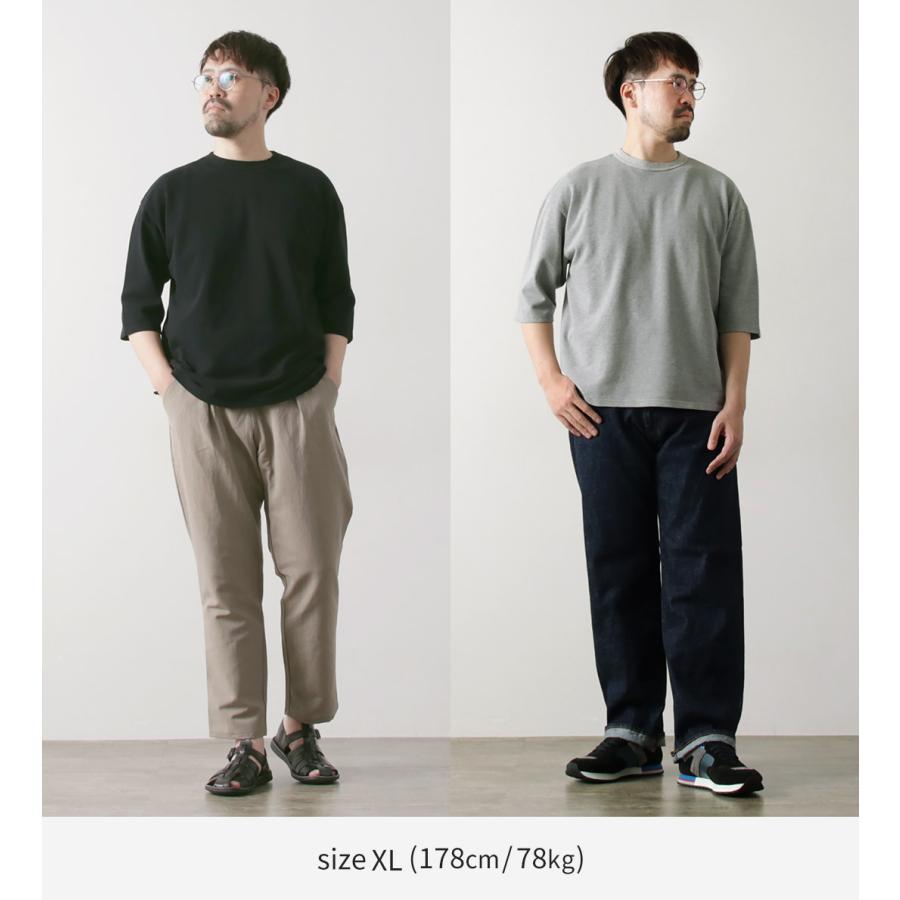 ROCOCO（ロココ） 鹿の子 7分袖Tシャツ / メンズ トップス カットソー 半端丈 七分 綿100 日本製 Seed Stitch 3/4 Sleeve Tee | ROCOCO | 07