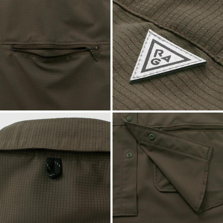 RAG（ラグ） アスレチック ショートスリーブシャツ / メンズ トップス 半袖 軽量 透湿 撥水 日本製 アウトドア | RAG | 16