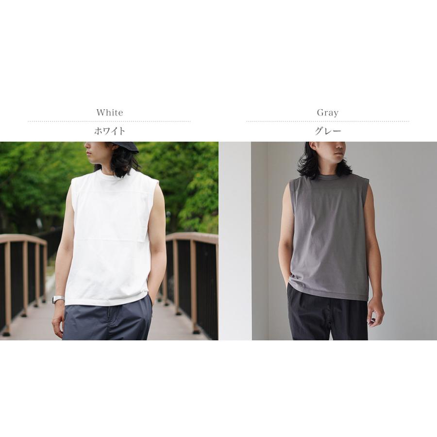 RAG（ラグ） クイックドライ スリーブレスTシャツ / メンズ トップス ノースリーブ 接触冷感 吸水速乾 UVカット | RAG | 03