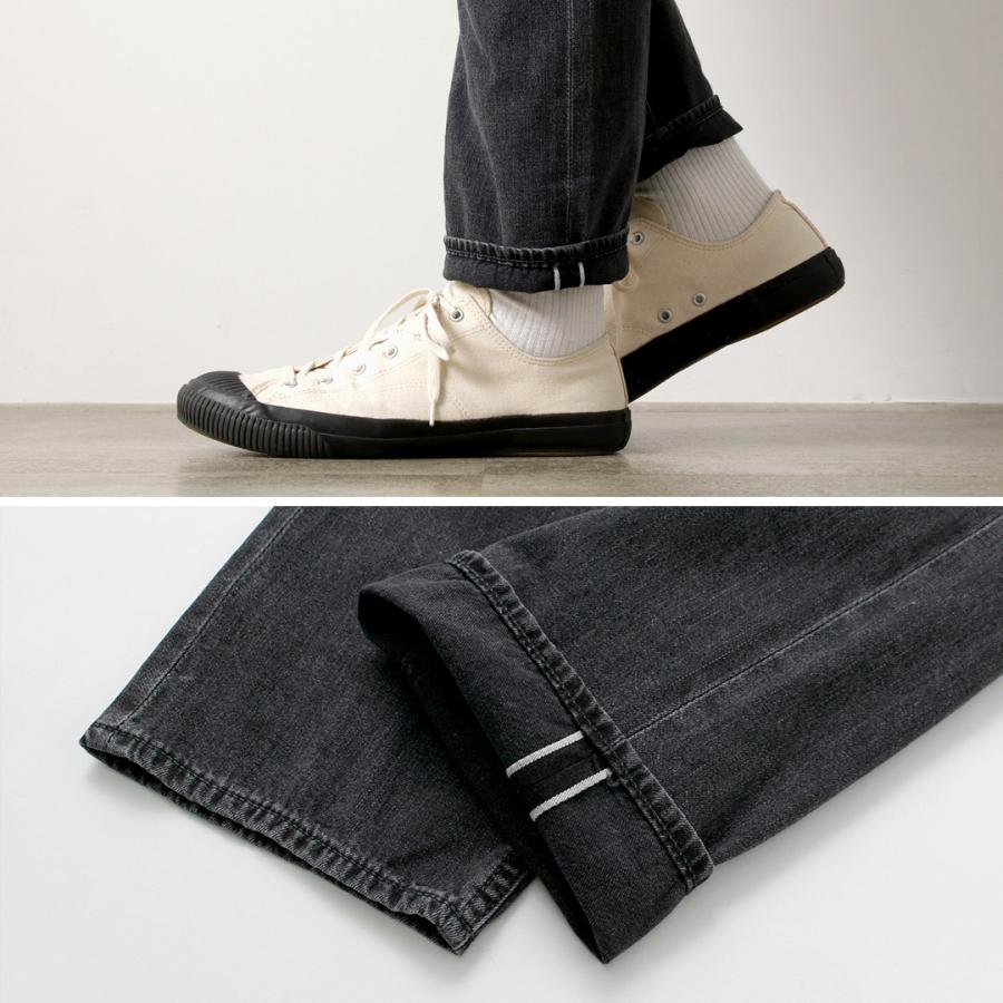 JAPAN BLUE JEANS（ジャパンブルージーンズ） 別注 プレップ 8oz セルビッチデニム ユーズドブラック サマーデニム | JAPAN BLUE JEANS | 09