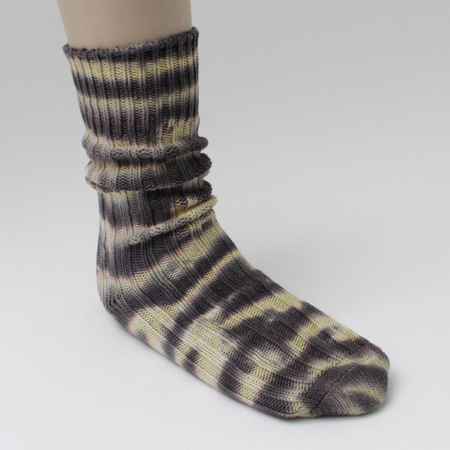 DECKA QUALITY SOCKS（デカ） ヘビーウエイト タイダイソックス / メンズ 靴下 厚手 クルーソックス 日本製 SHOWATABE | decka Quality socks | 09