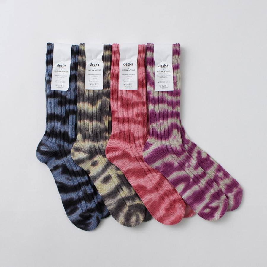 DECKA QUALITY SOCKS（デカ） ヘビーウエイト タイダイソックス / メンズ 靴下 厚手 クルーソックス 日本製 SHOWATABE | decka Quality socks | 11