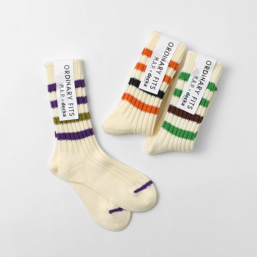 DECKA QUALITY SOCKS（デカ）M.A.P ヘビーウエイト ラインソックス / ユニセックス 靴下 ボーダー 日本製 SHOWATABE | decka Quality socks | 05