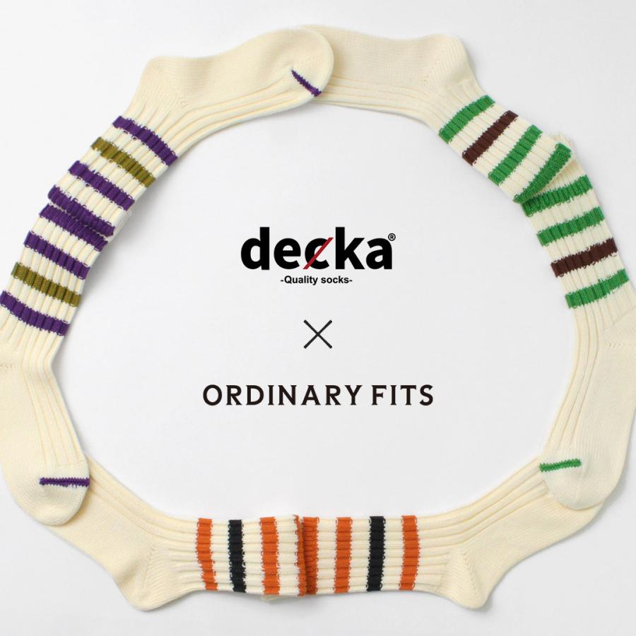 DECKA QUALITY SOCKS（デカ）M.A.P ヘビーウエイト ラインソックス / ユニセックス 靴下 ボーダー 日本製 SHOWATABE | decka Quality socks | 09