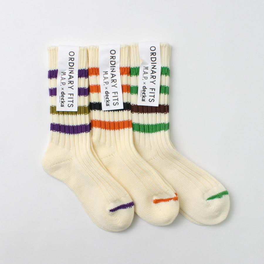 DECKA QUALITY SOCKS（デカ）M.A.P ヘビーウエイト ラインソックス / ユニセックス 靴下 ボーダー 日本製 SHOWATABE | decka Quality socks | 11