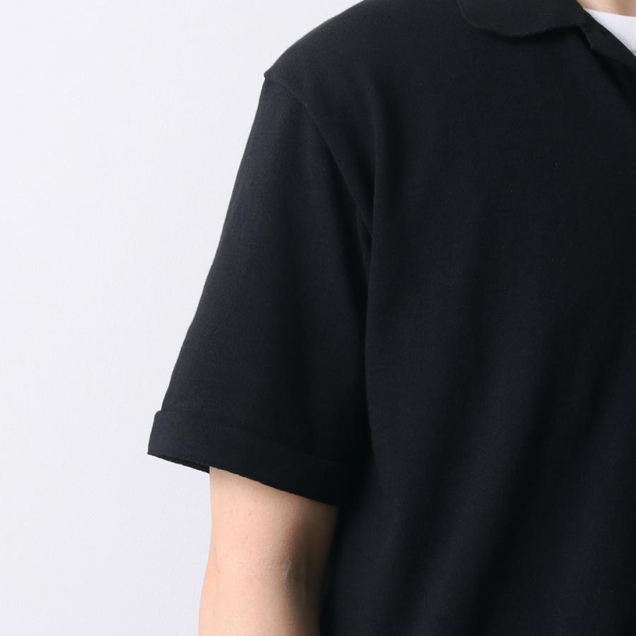 MOONCASTLE（ムーンキャッスル） アイスコットン オープンカラー ニットシャツ 半袖 / サマーニット メンズ 日本製 接触冷感 | MOONCASTLE | 13