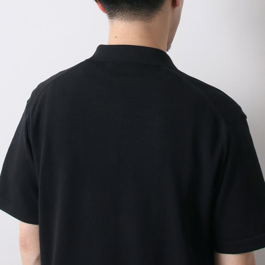 MOONCASTLE（ムーンキャッスル） アイスコットン オープンカラー ニットシャツ 半袖 / サマーニット メンズ 日本製 接触冷感 | MOONCASTLE | 12