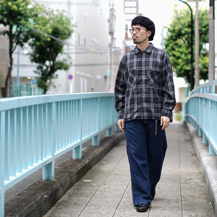 ROCOCO（ロココ） ウール オープンカラーシャツ / メンズ オンブレ タータン チェック 柄 長袖 開襟 日本製 | ROCOCO | 16