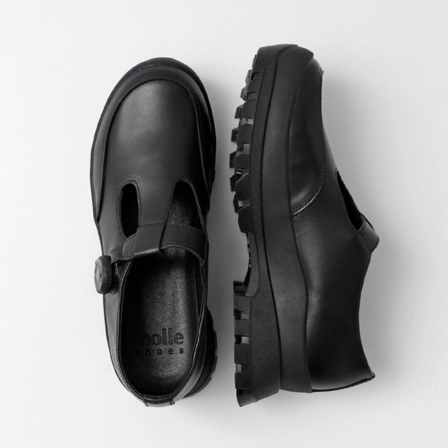 MOLLE SHOES（モールシューズ） フリーロック Tストラップ レザーシューズ / メンズ 靴 レザースニーカー 撥水 | molle shoes | 02