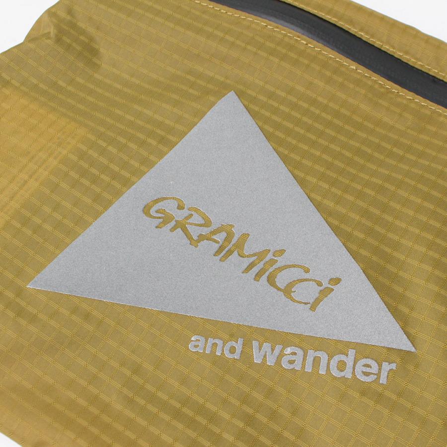 AND WANDER（アンドワンダー） グラミチ ナイロンサコッシュ / ポーチ 撥水 バッグ ナイロン アウトドア レジャー 肩掛け | and wander | 15
