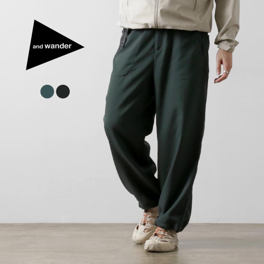 and wander AND WANDER（アンドワンダー） ベント パンツ