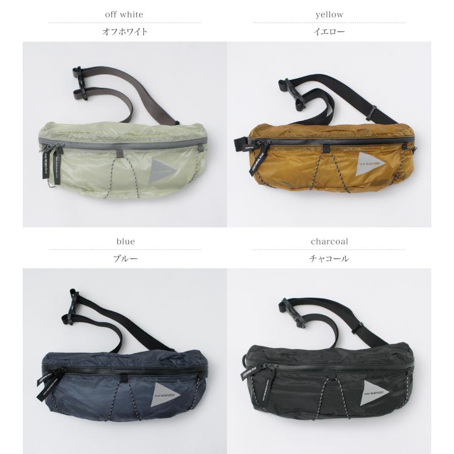 AND WANDER（アンドワンダー） シル ウェスト バッグ / ボディバッグ ショルダーバッグ ウエストポーチ 撥水 軽量 ユニセックス | and wander | 08