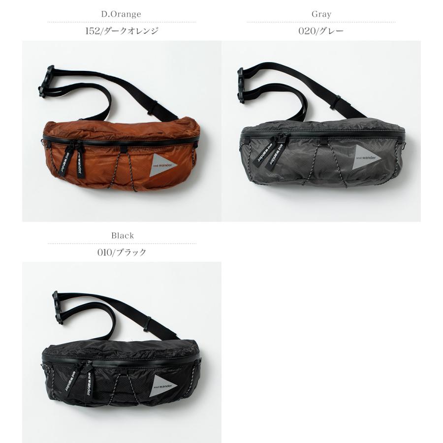 AND WANDER（アンドワンダー） シル ウェスト バッグ / ボディバッグ ショルダーバッグ ウエストポーチ 撥水 軽量 ユニセックス | and wander | 09